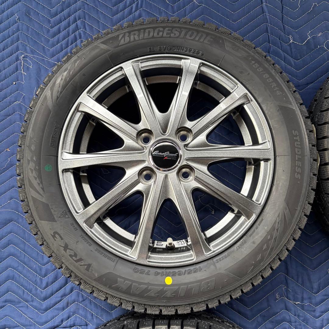 2025年 新品 BLIZZAK VRX3 155/65R14 ホイール付