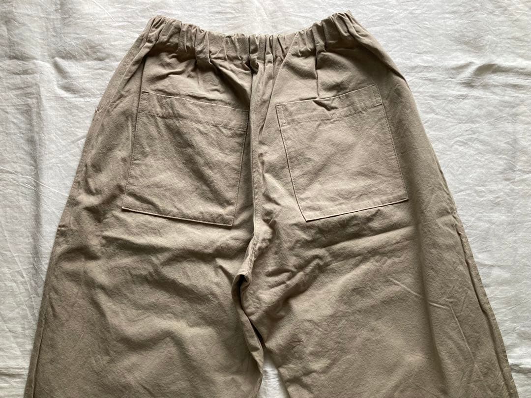 和穏【新品】ヤンマ産業 ポプリンコットン ダボダボパンツ プラス10㎝丈