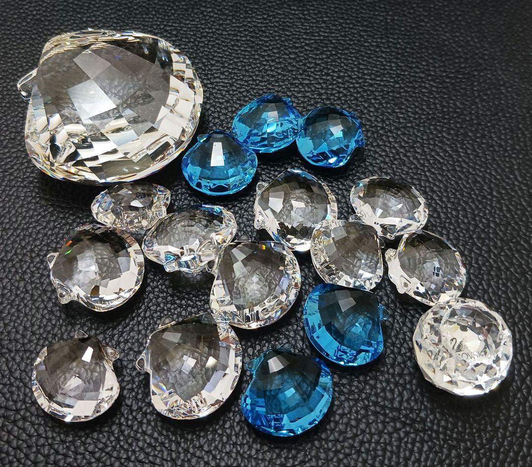 Y2435-4 スワロフスキー クリスタル シェル 大小 16個セット