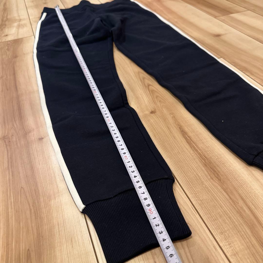 モンクレール　14a ネイビースウェット長ズボン サイド白ライン