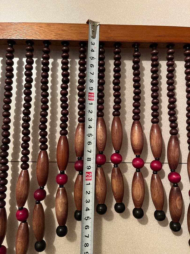 木製ビーズのれん 珠のれん
