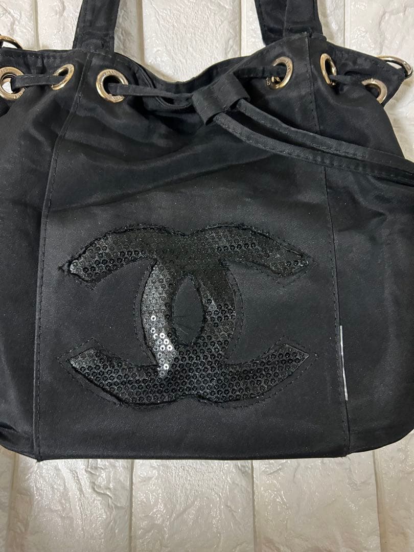 シャネル　激レア　ノベルティバッグ　巾着　CHANEL 難あり