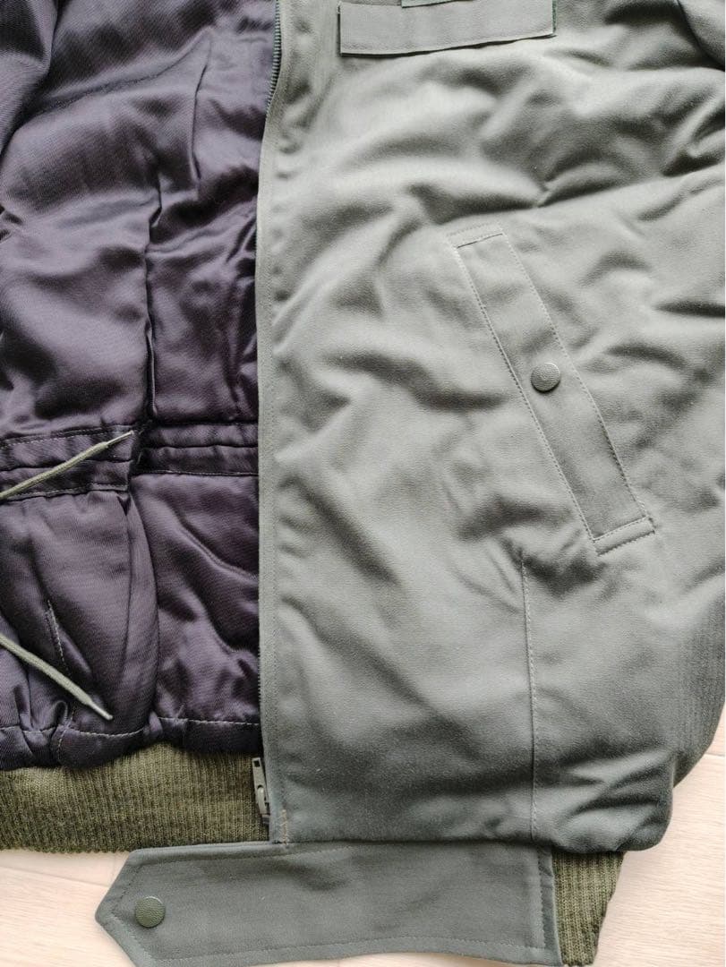 90s　フランス空軍　実物　未使用　フライトジャケット　88L　襟ボア付き