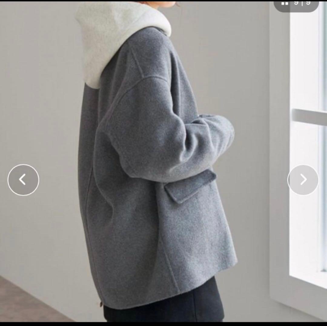 Spick and span ウールミックスリバージャケット グレー　38