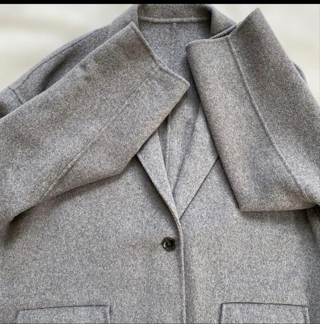 Spick and span ウールミックスリバージャケット グレー　38