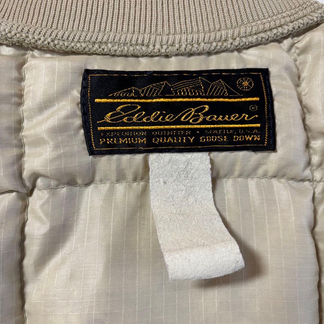 70's ビンテージ エディーバウアー ダウン ベスト L USA製 黒タグ