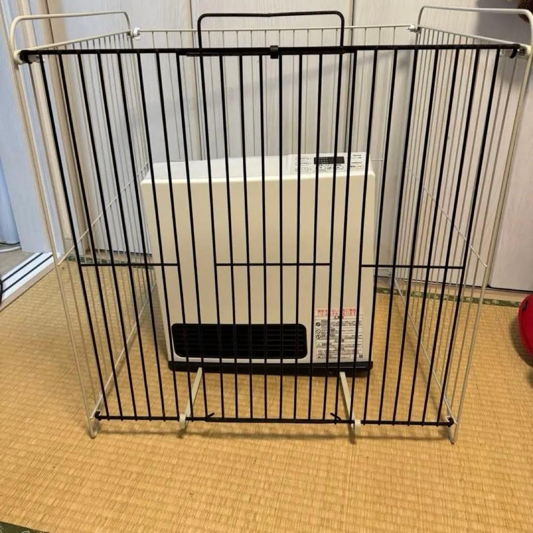 リンナイ　ガスファンヒーター　柵付き