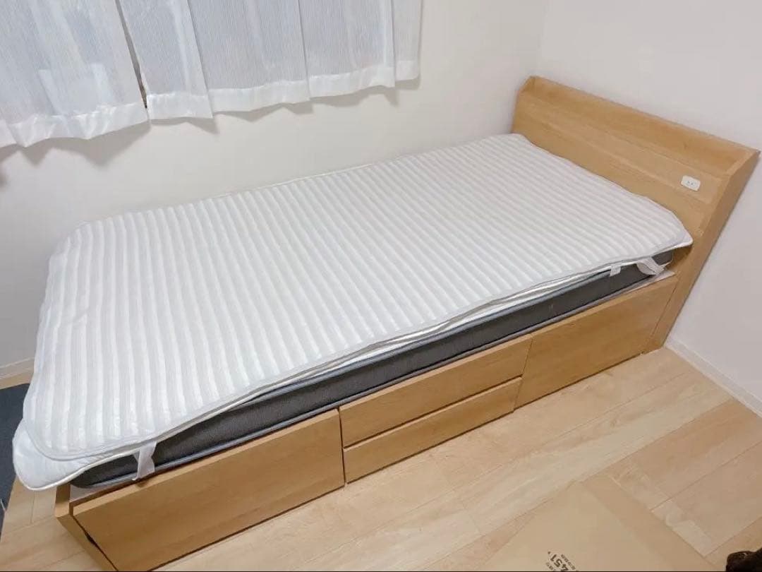 ニトリベッド Nジオ 人気No.1 マットレス・未使用敷パット付き