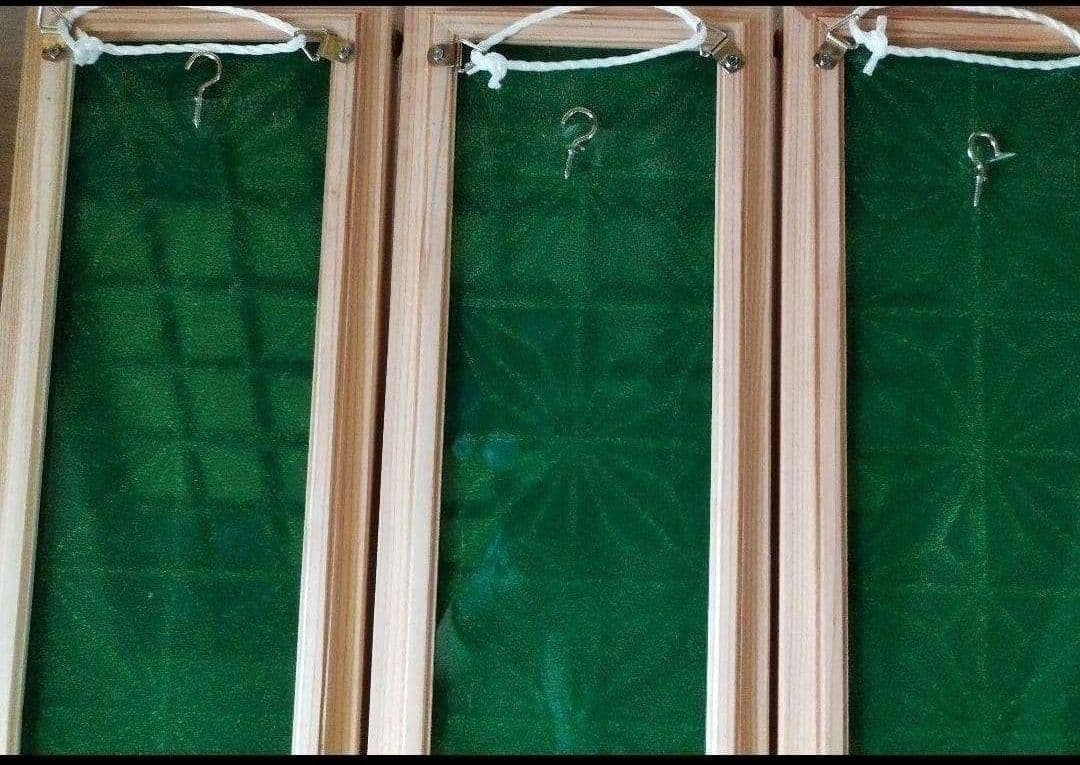 24 ❣️特価❣️麻の葉組子カラーアクリル板入り3枚一組