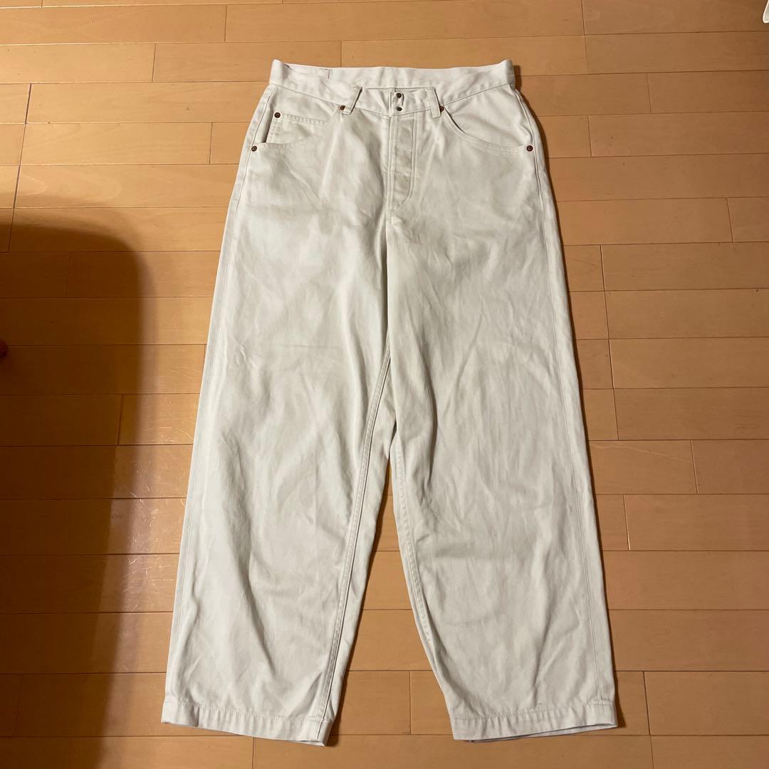ち*る様 o- レイチョウルイラボ ホワイト チノパン サイズ32