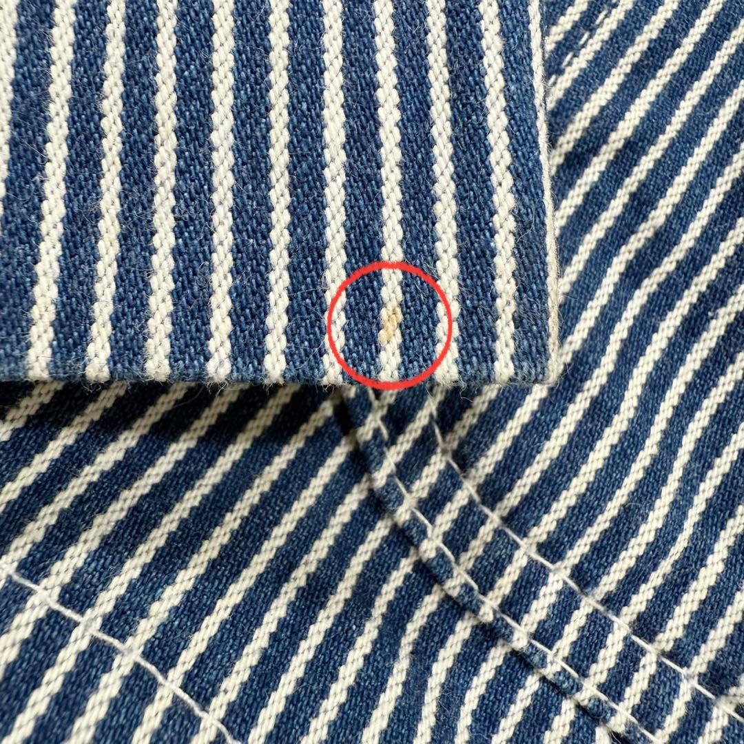 POINTER デニム カバーオール 90s USA製 ヒッコリーストライプ M