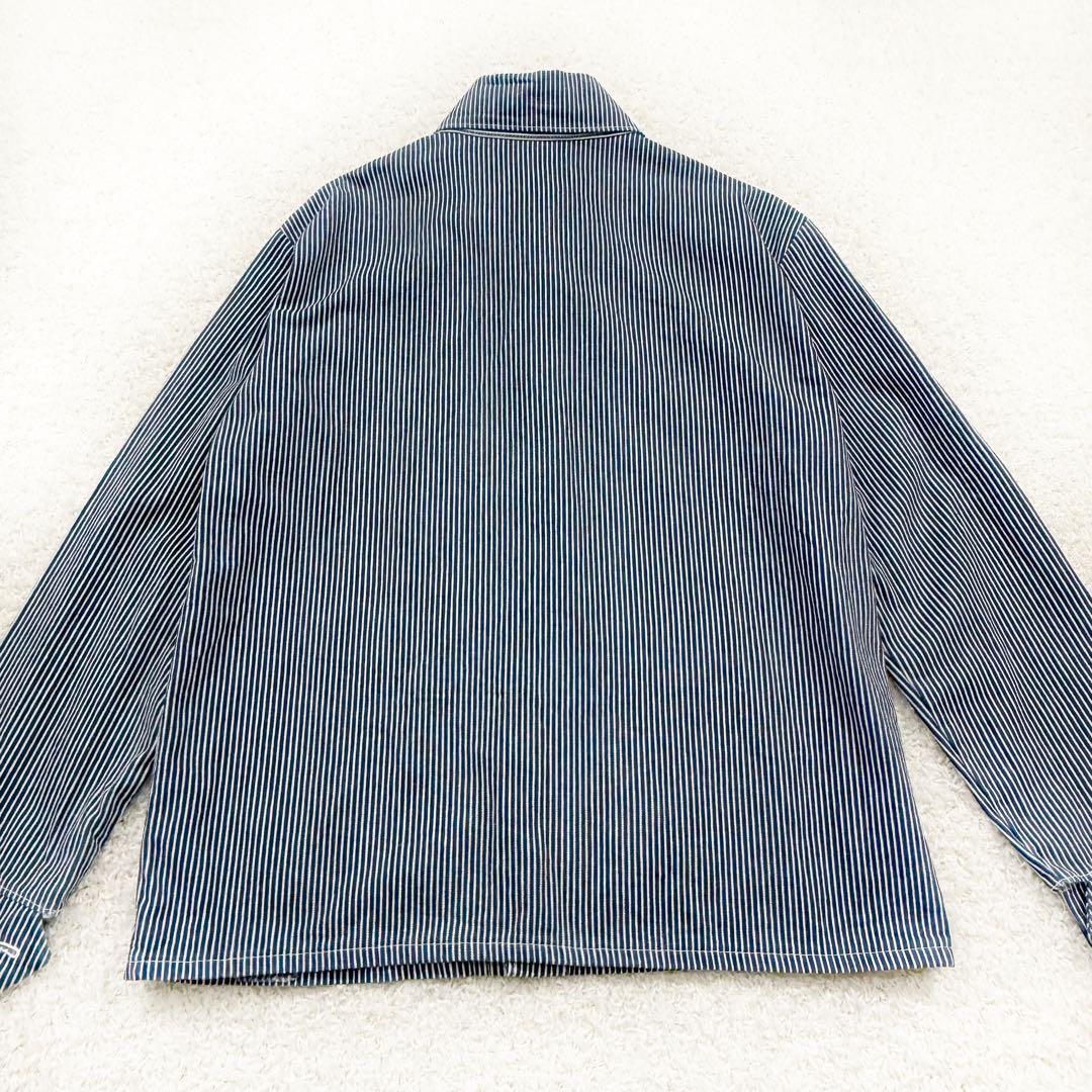 POINTER デニム カバーオール 90s USA製 ヒッコリーストライプ M