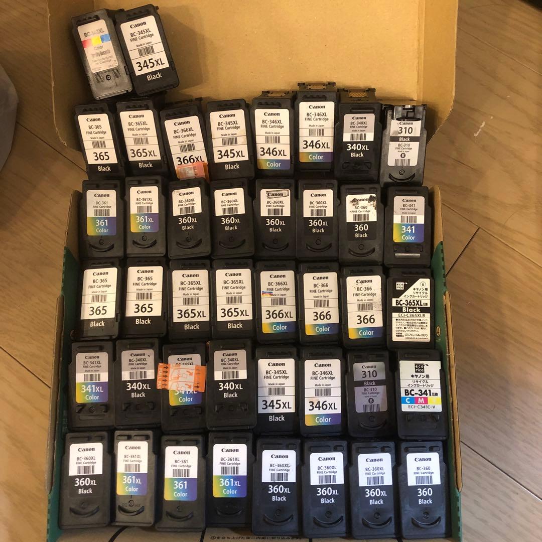 使用済みCanonインクカートリッジセット 42個