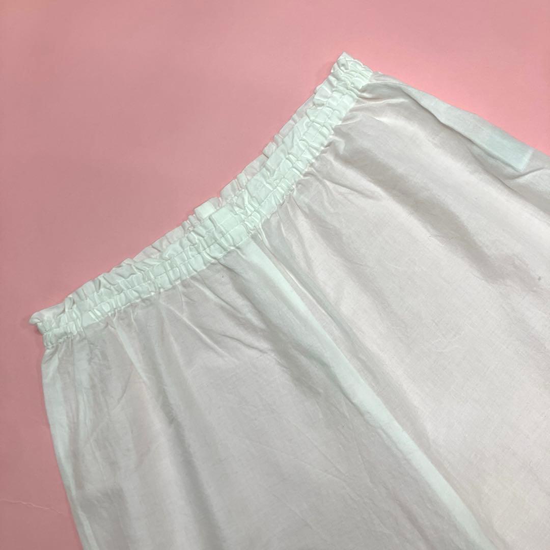 【未使用】ピンクハウス 白 ピコフリル ピンタック ドロワーズ/2021年
