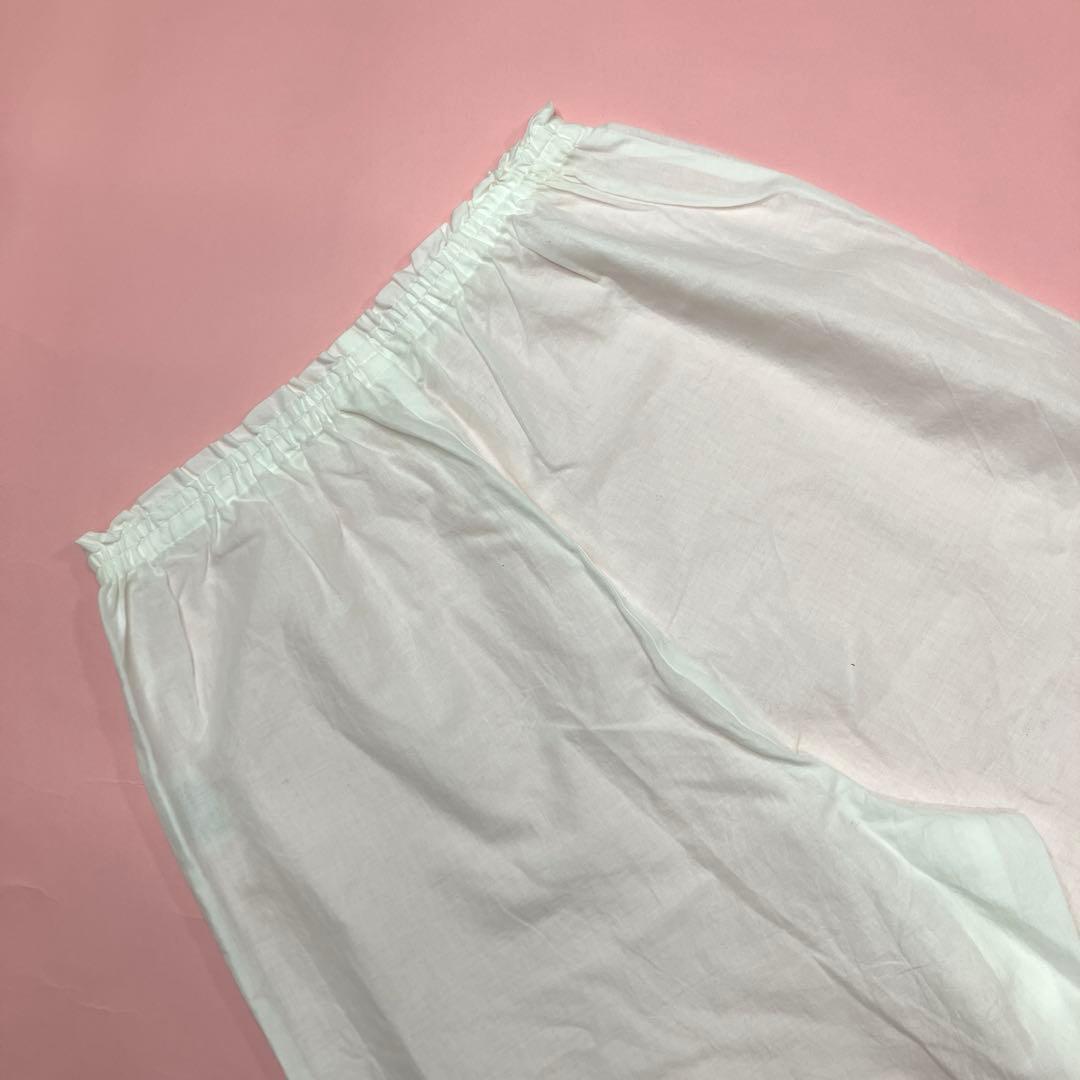 【未使用】ピンクハウス 白 ピコフリル ピンタック ドロワーズ/2021年