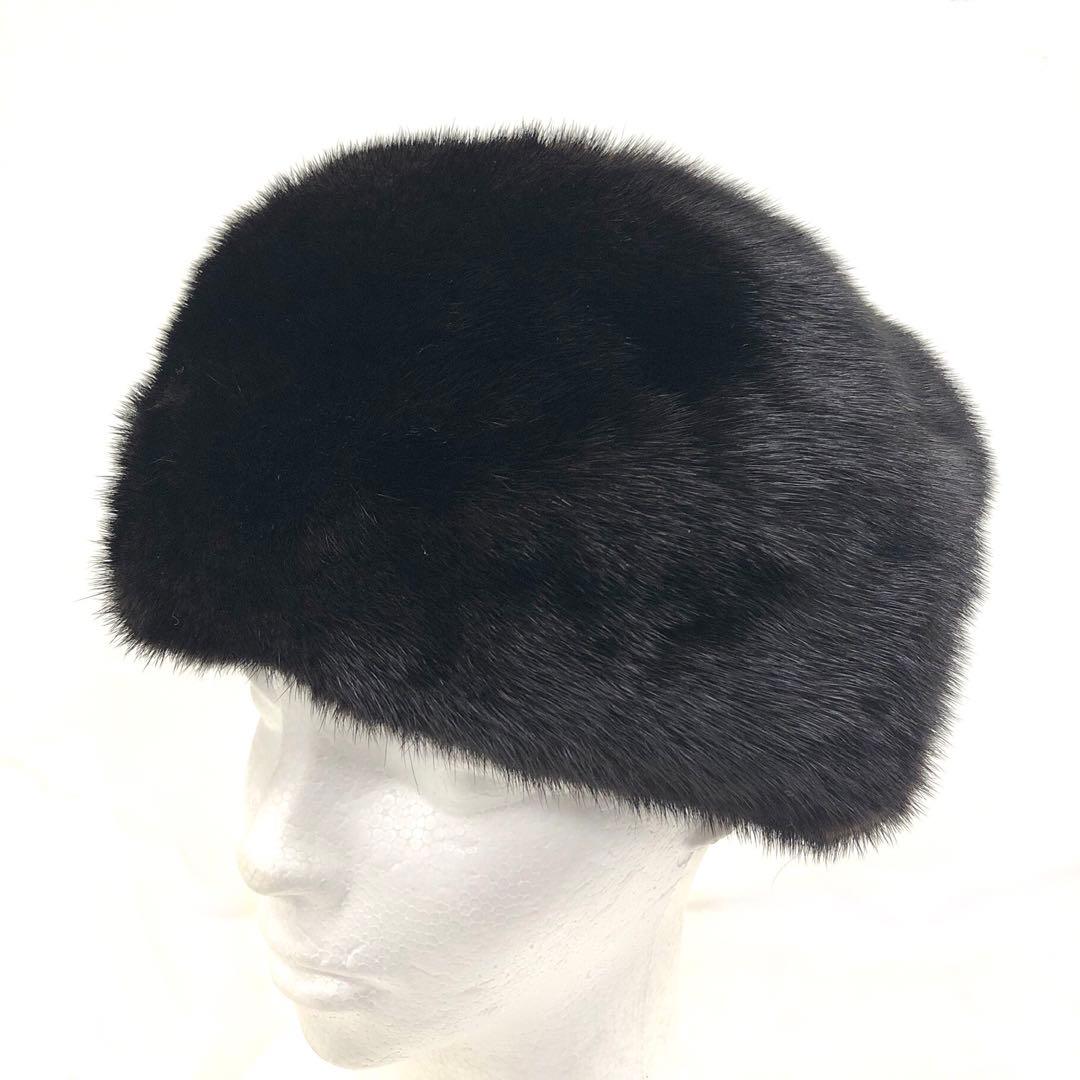 M05/048 SAPPORO mutoh ミンク ファー帽子 トーク帽