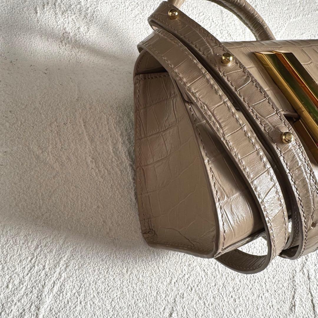 DEMELLIER ナノ モントリオール クロコ 2way ショルダーバッグ