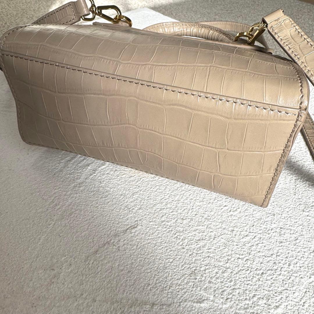 DEMELLIER ナノ モントリオール クロコ 2way ショルダーバッグ
