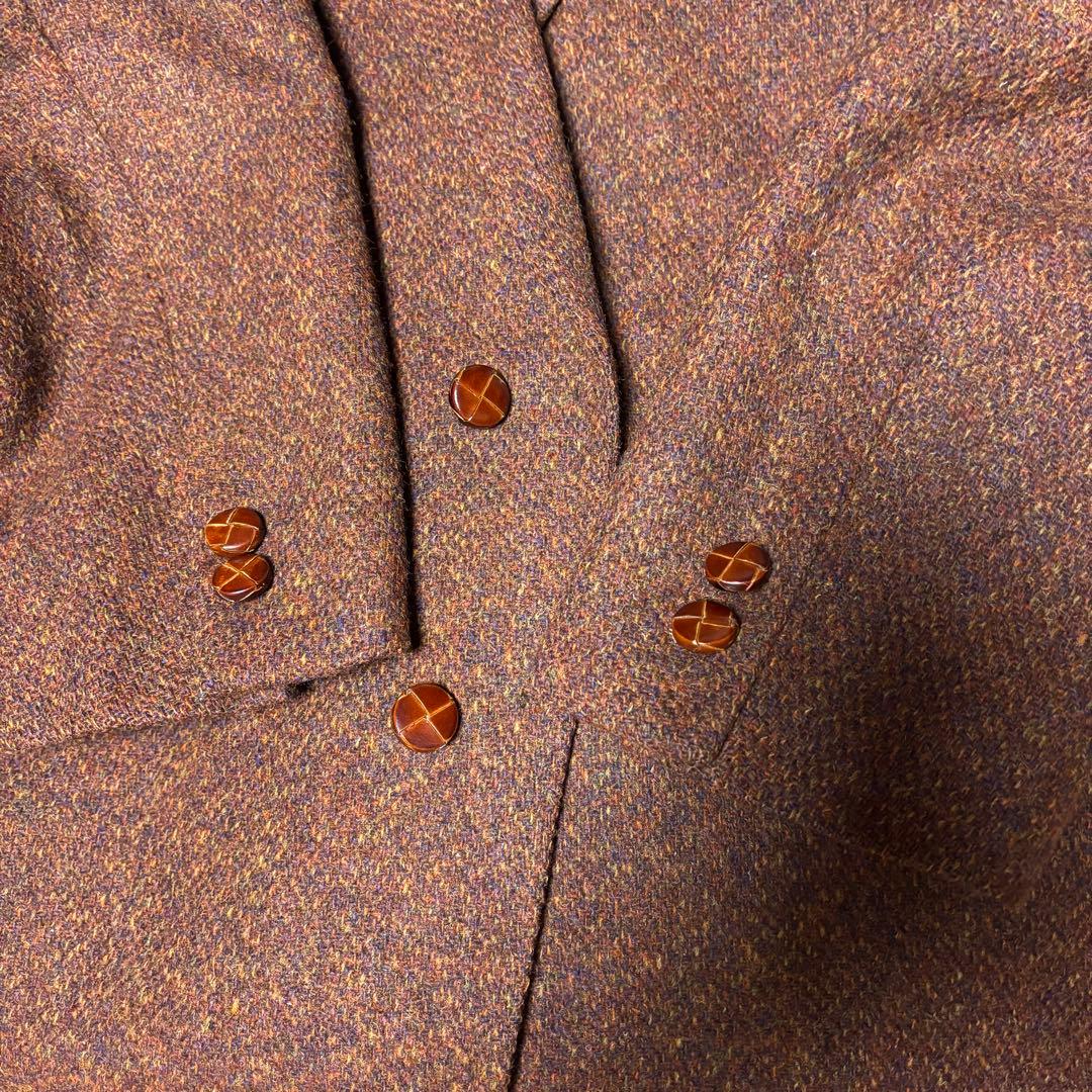 美品 Harris Tweed ドイツ 老舗 テーラードジャケット 75周年記念