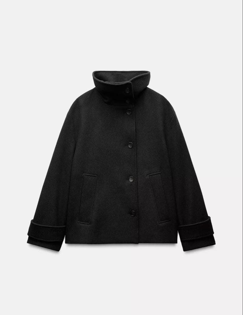 ザラ ウールブレンドコート s 7〜9号