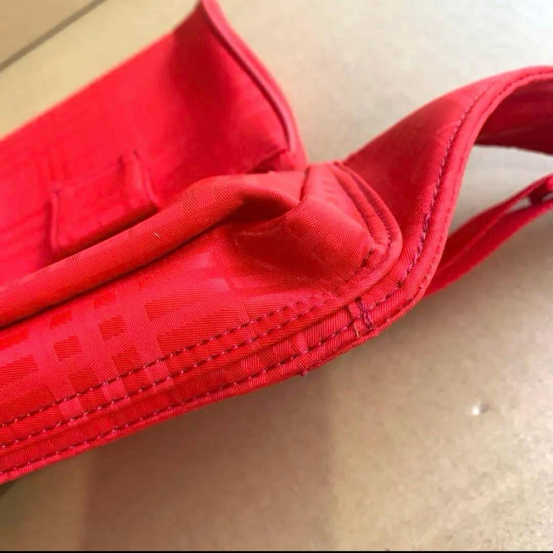 BURBERRY GOLF レッド チェック柄 ウエストポーチ ゴルフグッズ