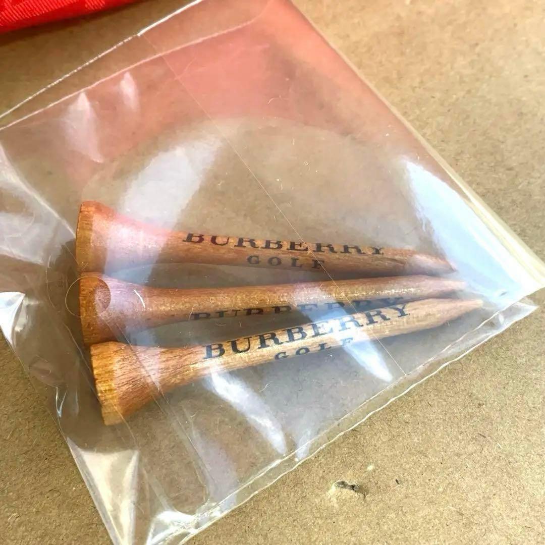 BURBERRY GOLF レッド チェック柄 ウエストポーチ ゴルフグッズ