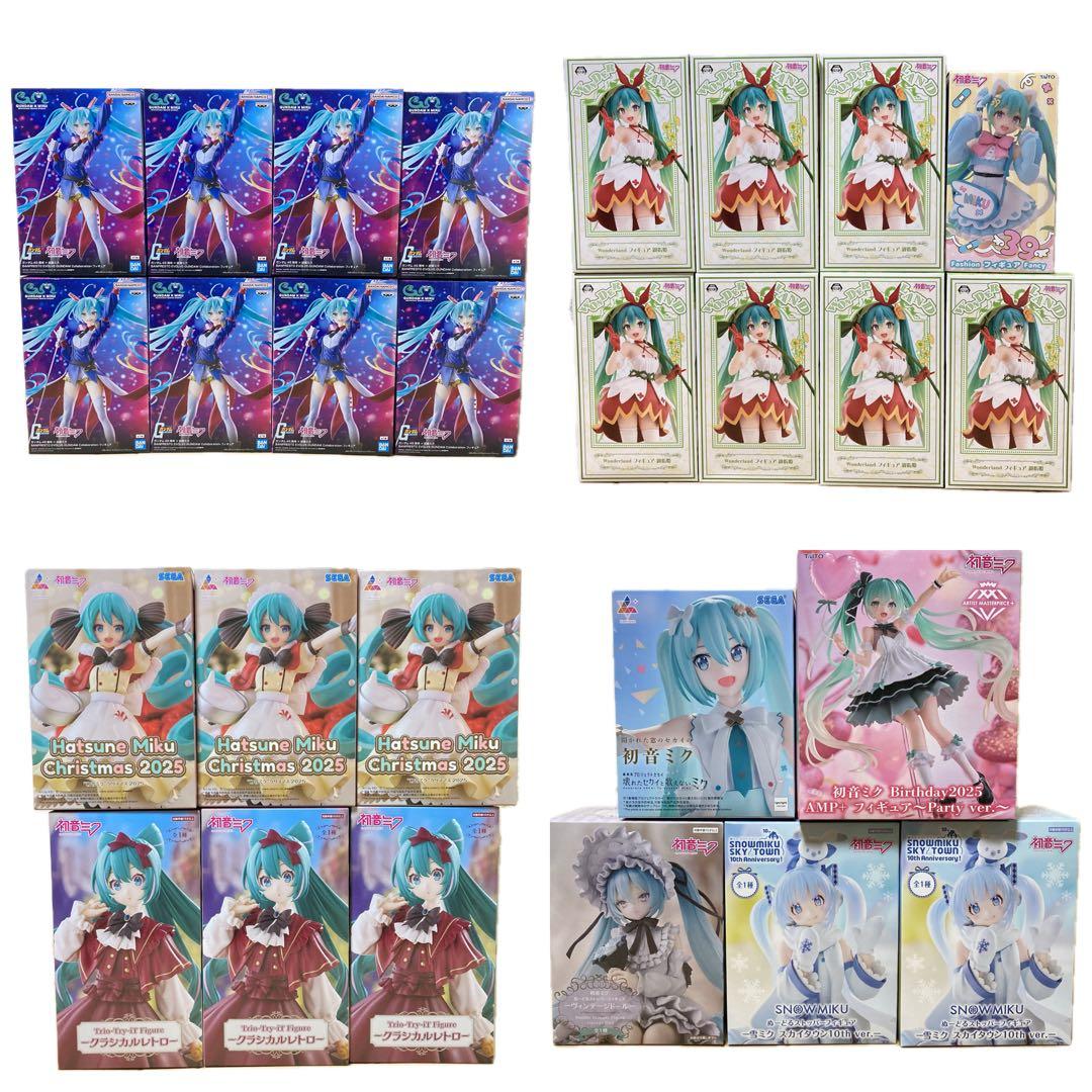未開封 初音ミク フィギュアまとめ売り 27点 ガンダム ぬーすと 他
