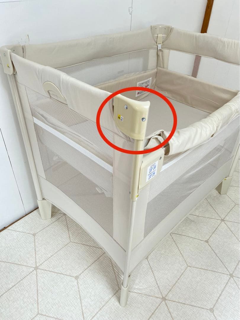 【値下げ】アップリカ　ココネルエアー　ベビーベッド