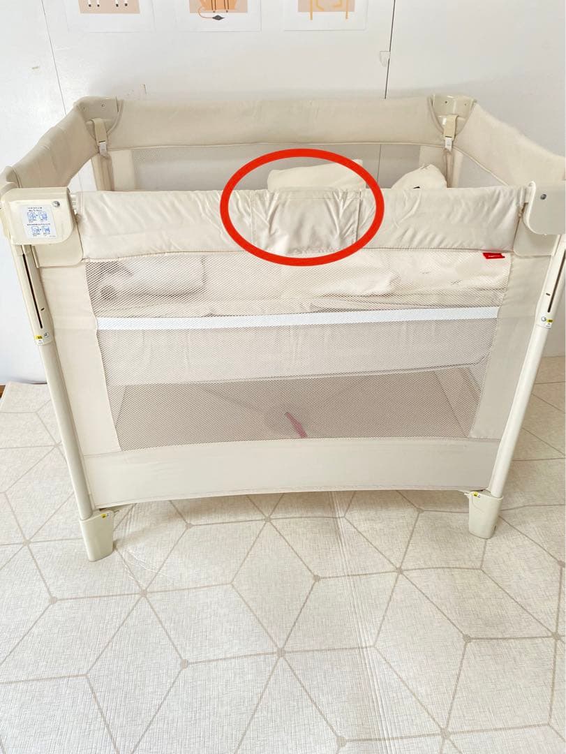 【値下げ】アップリカ　ココネルエアー　ベビーベッド