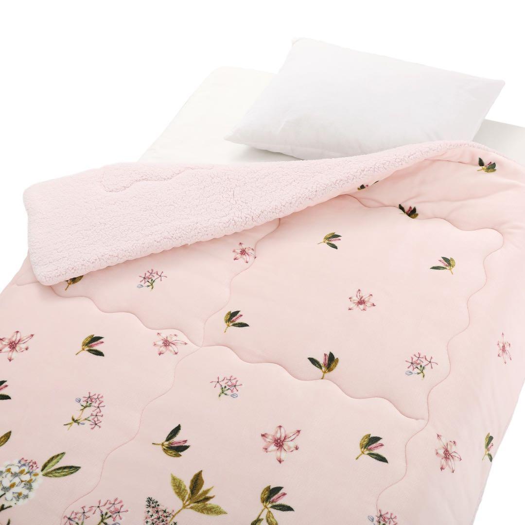 ＜シングル＞ 大津毛織 吸湿発熱ホットテックス ボア毛布ふとん&敷きパッド