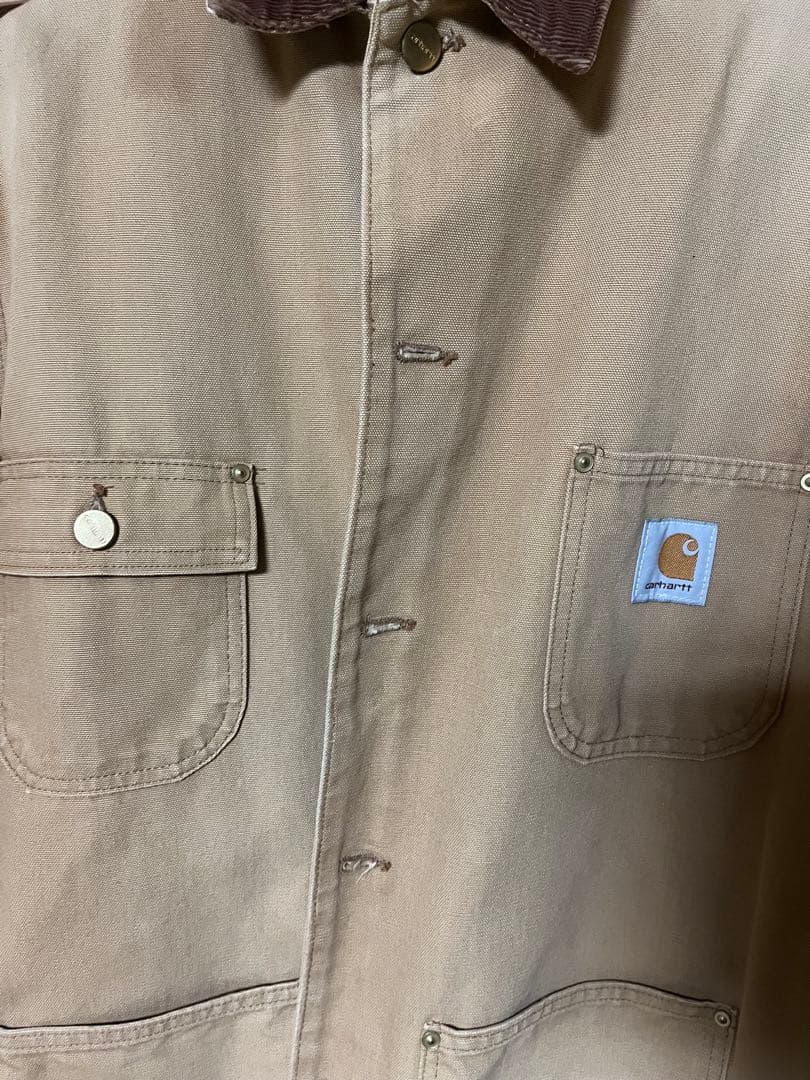 ウ*ル様 Carhartt ミシガンチョアコートUSA GOOD フェード