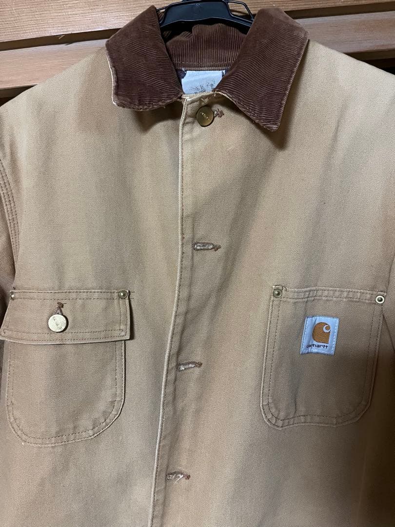 ウ*ル様 Carhartt ミシガンチョアコートUSA GOOD フェード