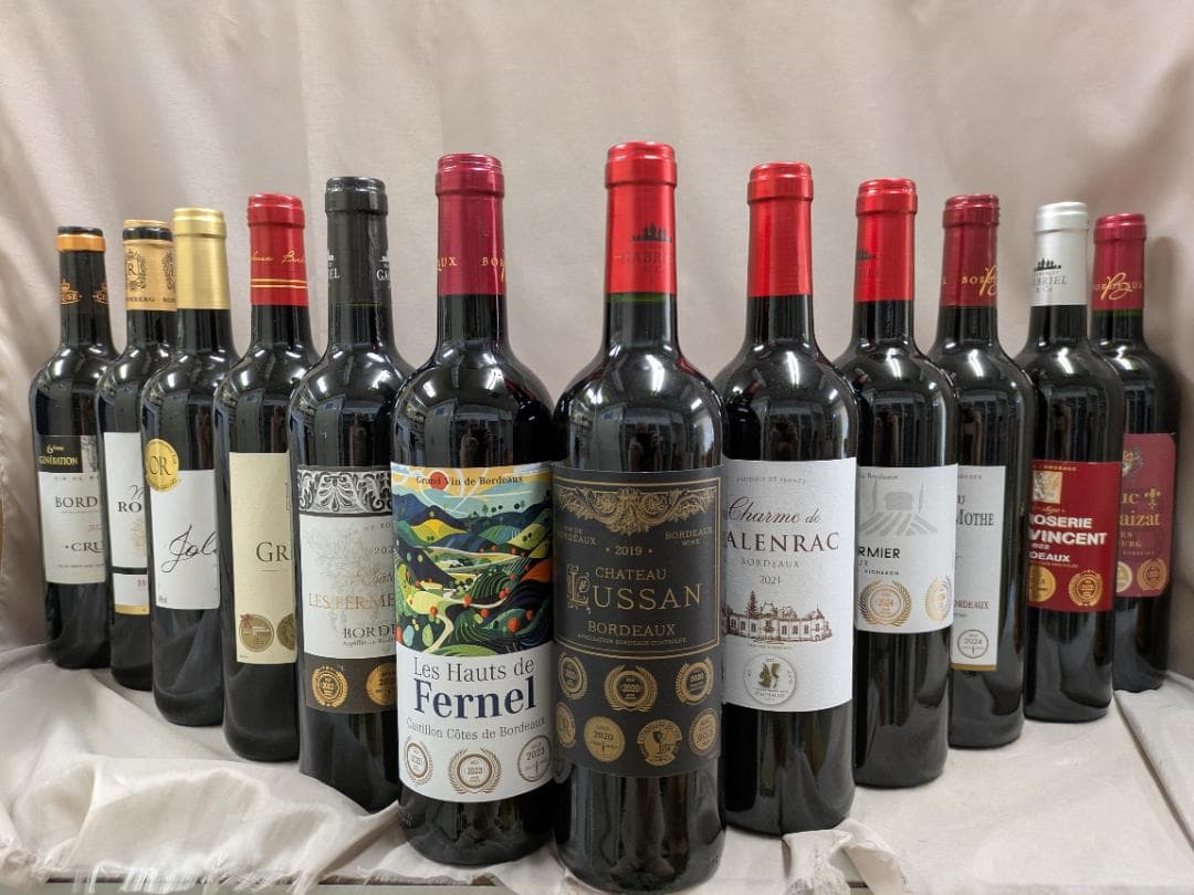 ボルドー金賞 AO格付け　赤 12本セット 750ml