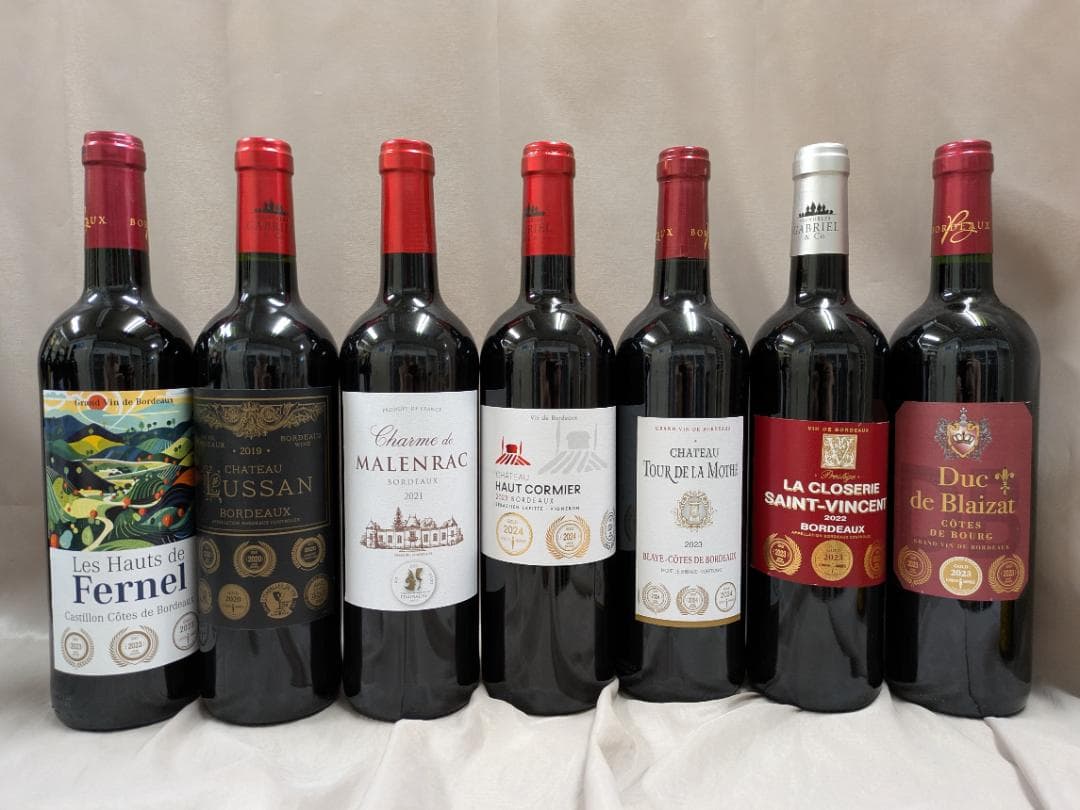 ボルドー金賞 AO格付け　赤 12本セット 750ml