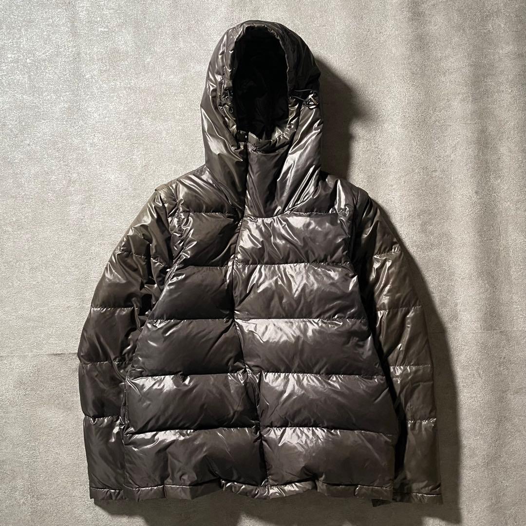 90s agnes b. ダウンジャケット 変形ジップ 鬼フェード ダウンベスト