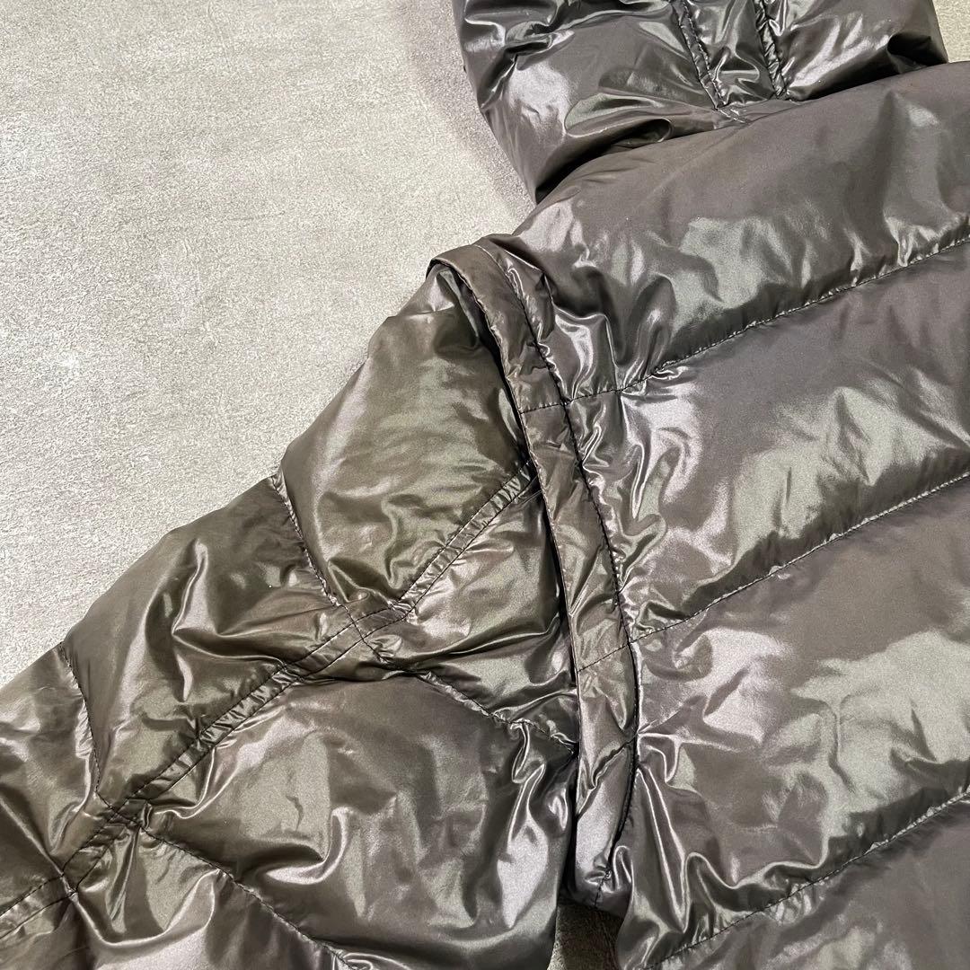 90s agnes b. ダウンジャケット 変形ジップ 鬼フェード ダウンベスト