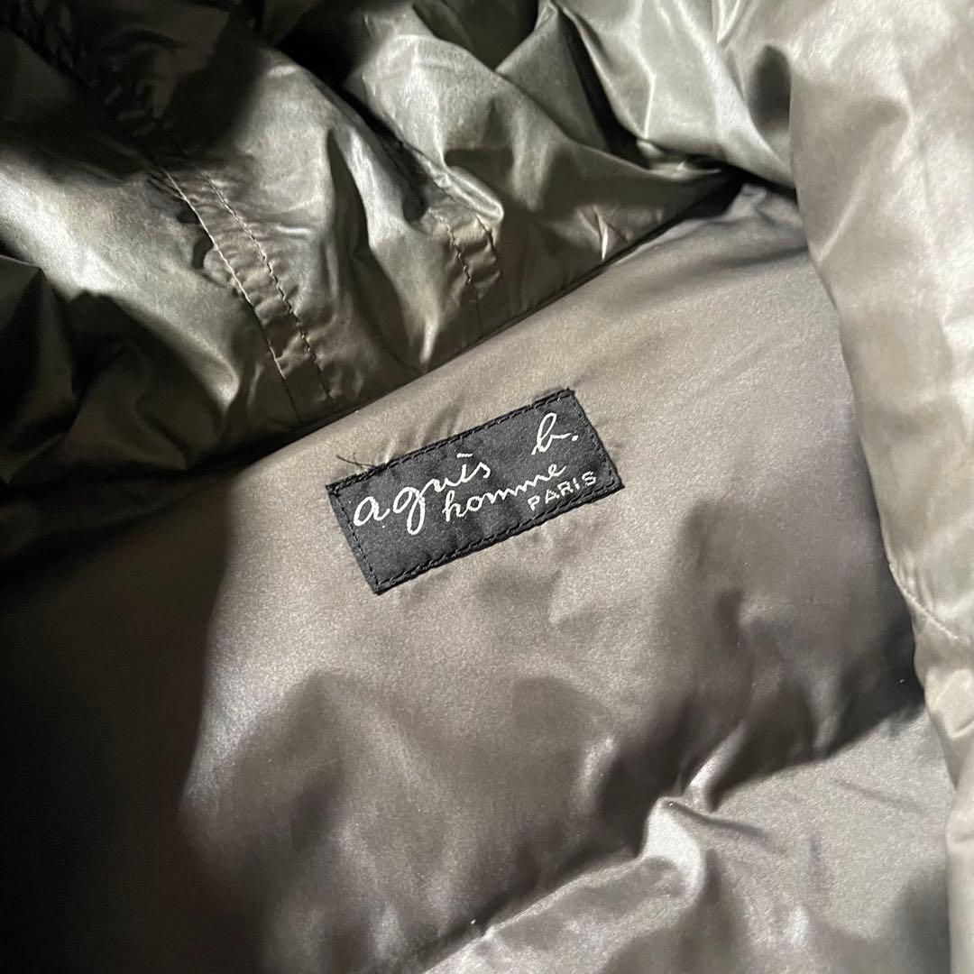 90s agnes b. ダウンジャケット 変形ジップ 鬼フェード ダウンベスト