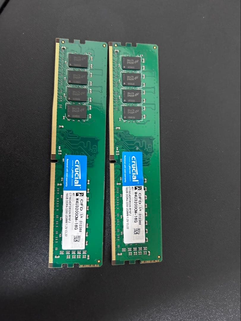 Crucial DDR4 16GB メモリ 3200MHz