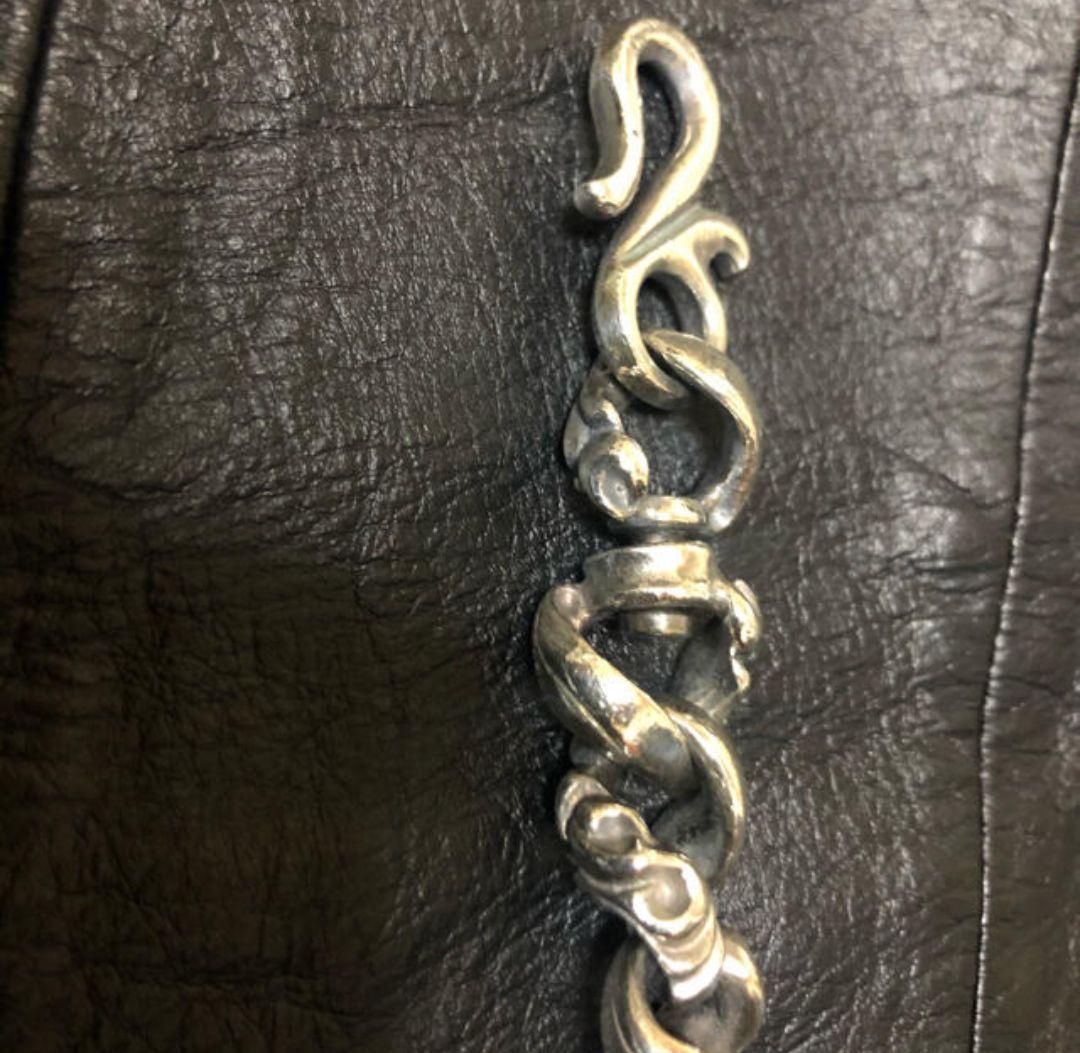 レブル定価18万程シルバー925ツイストチェーン ウォレットチェーン