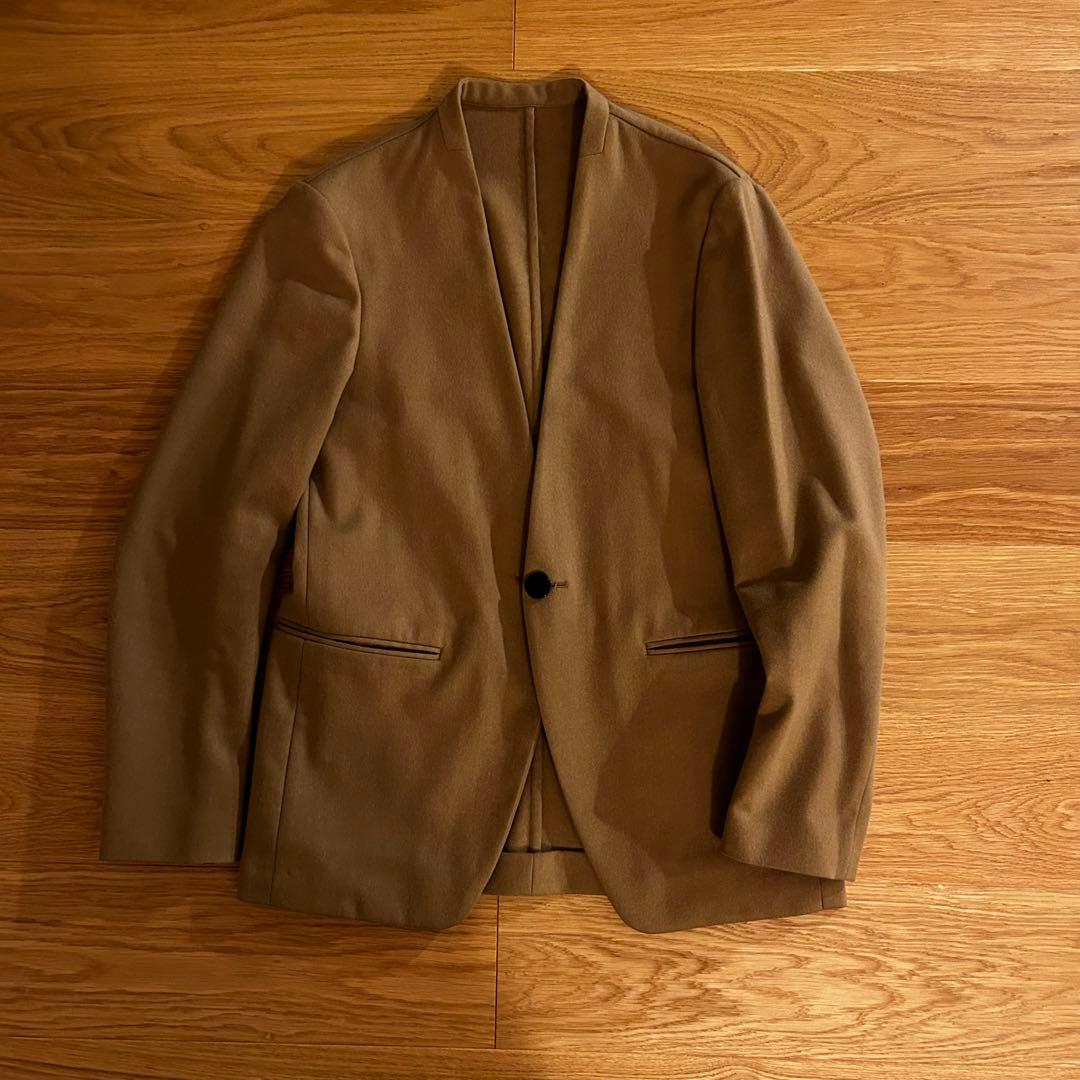 トゥモローランド　ピルグリム　ノーカラージャケット　キャメル　46