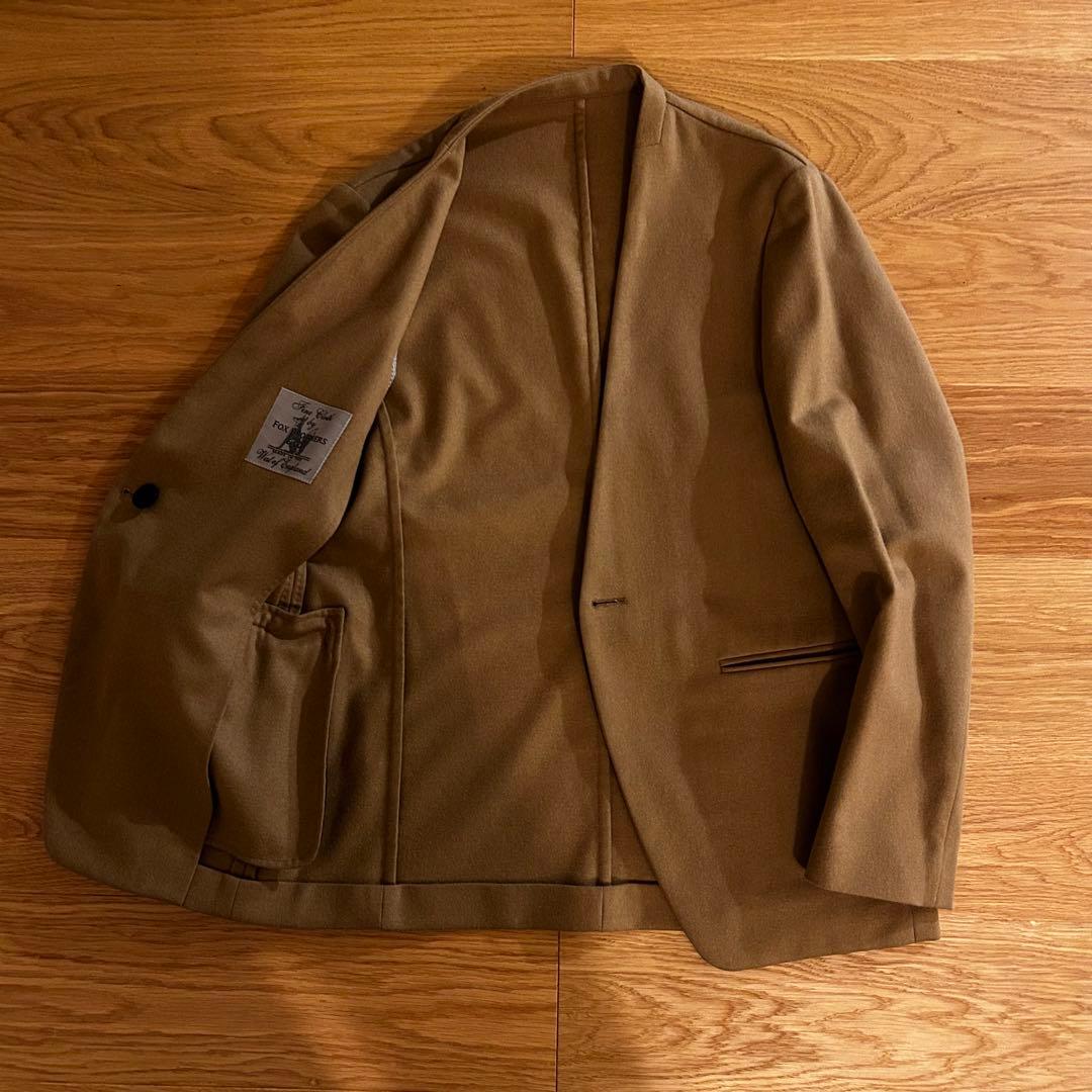 トゥモローランド　ピルグリム　ノーカラージャケット　キャメル　46