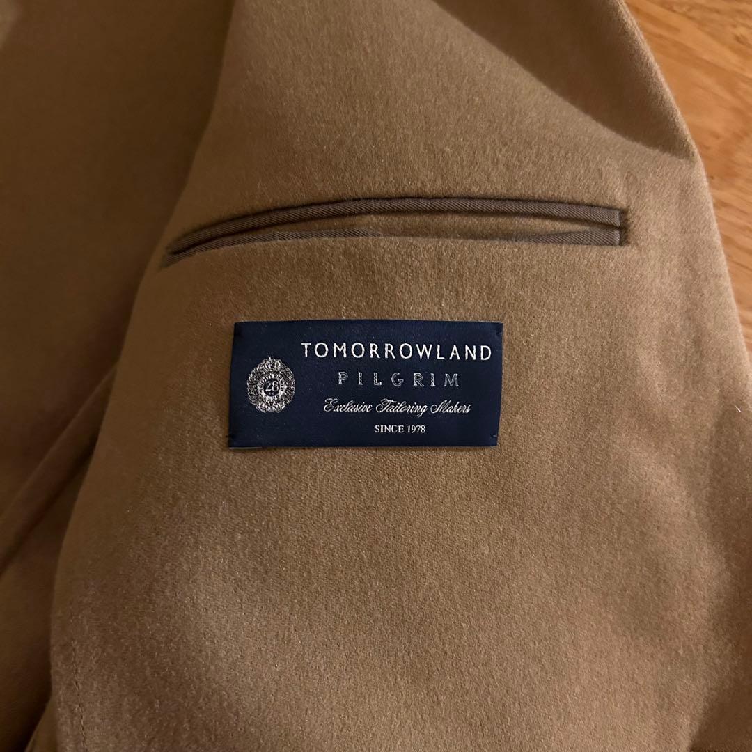 トゥモローランド　ピルグリム　ノーカラージャケット　キャメル　46