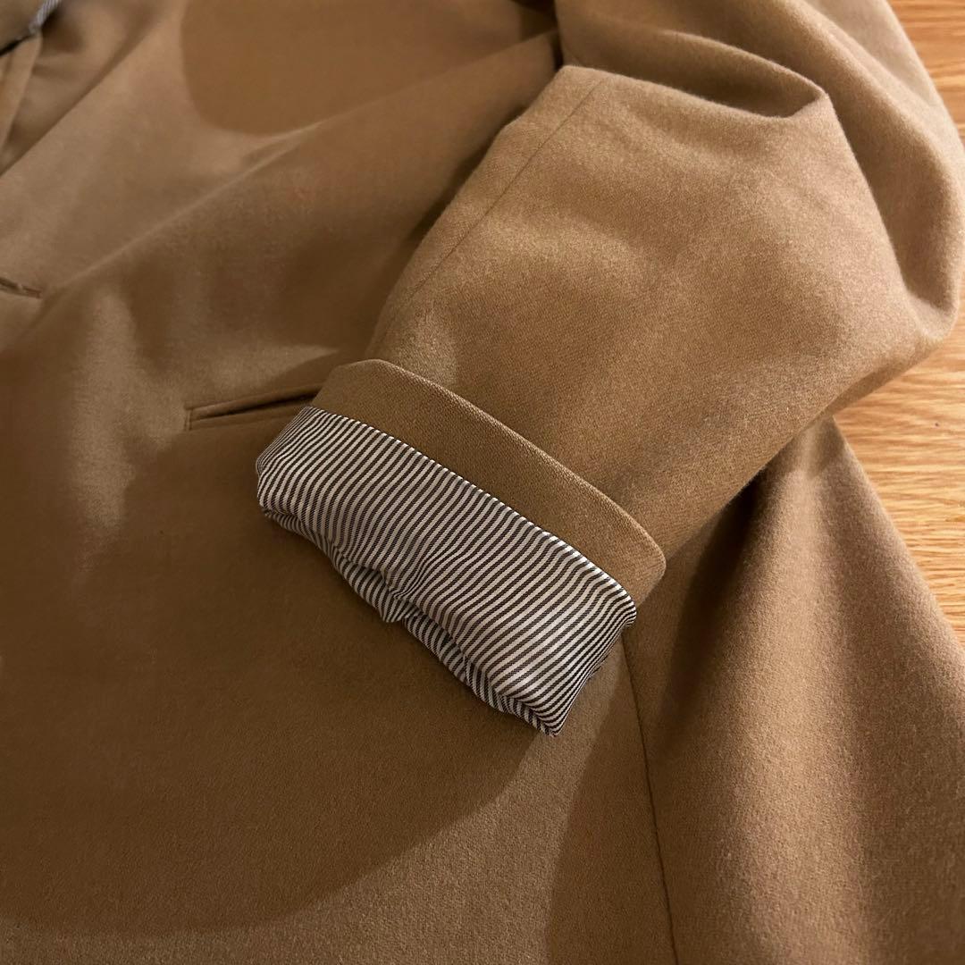 トゥモローランド　ピルグリム　ノーカラージャケット　キャメル　46