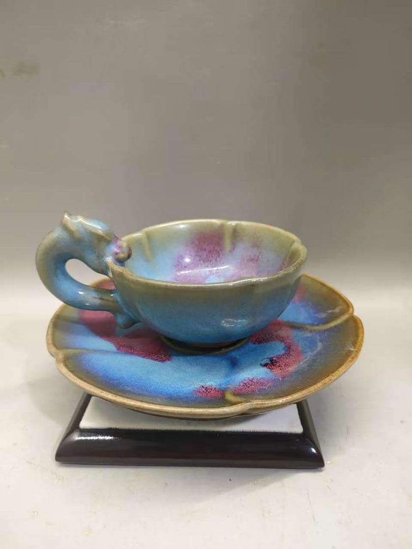 宋時代 古陶磁器 鈞窯 茶盞 杯盞 建盞 茶道具 置物 時代物 古董品