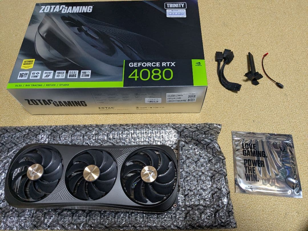グラフィックボード・グラボ・ビデオカード ZOTAC GeForce RTX 4080 16GB Trinity
