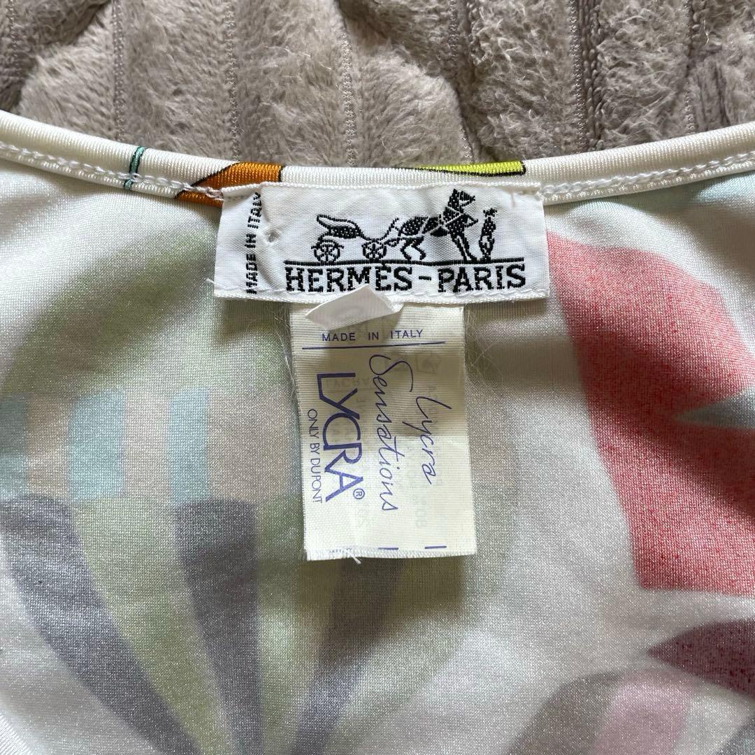 美品 HERMES エルメス 大空の狂気 ノースリーブ 40 カットソー