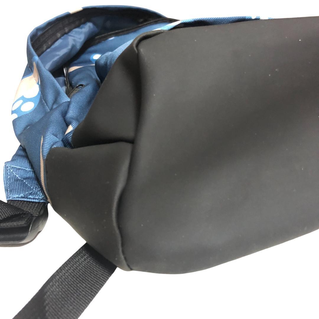 【美品】リップンディップ リュックショルダーバッグ ナイロン キノコ柄 ブルー