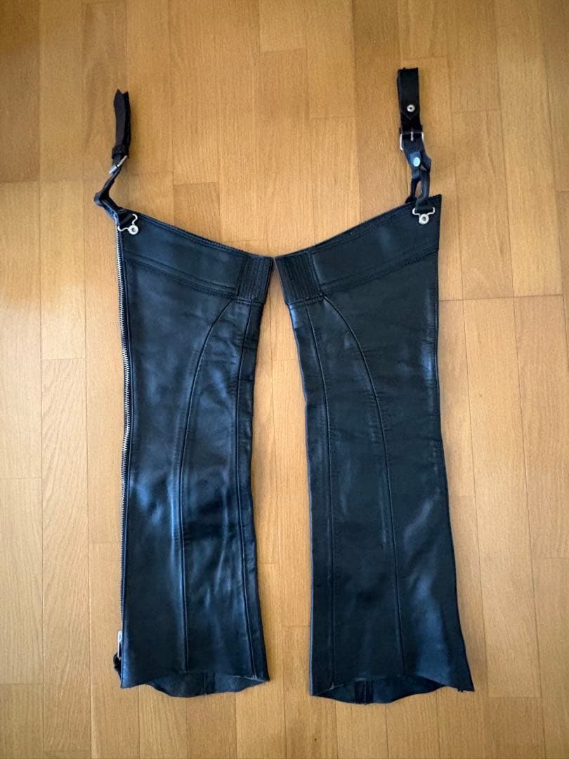 KADOYA ブラック レザー チャップス Mサイズ