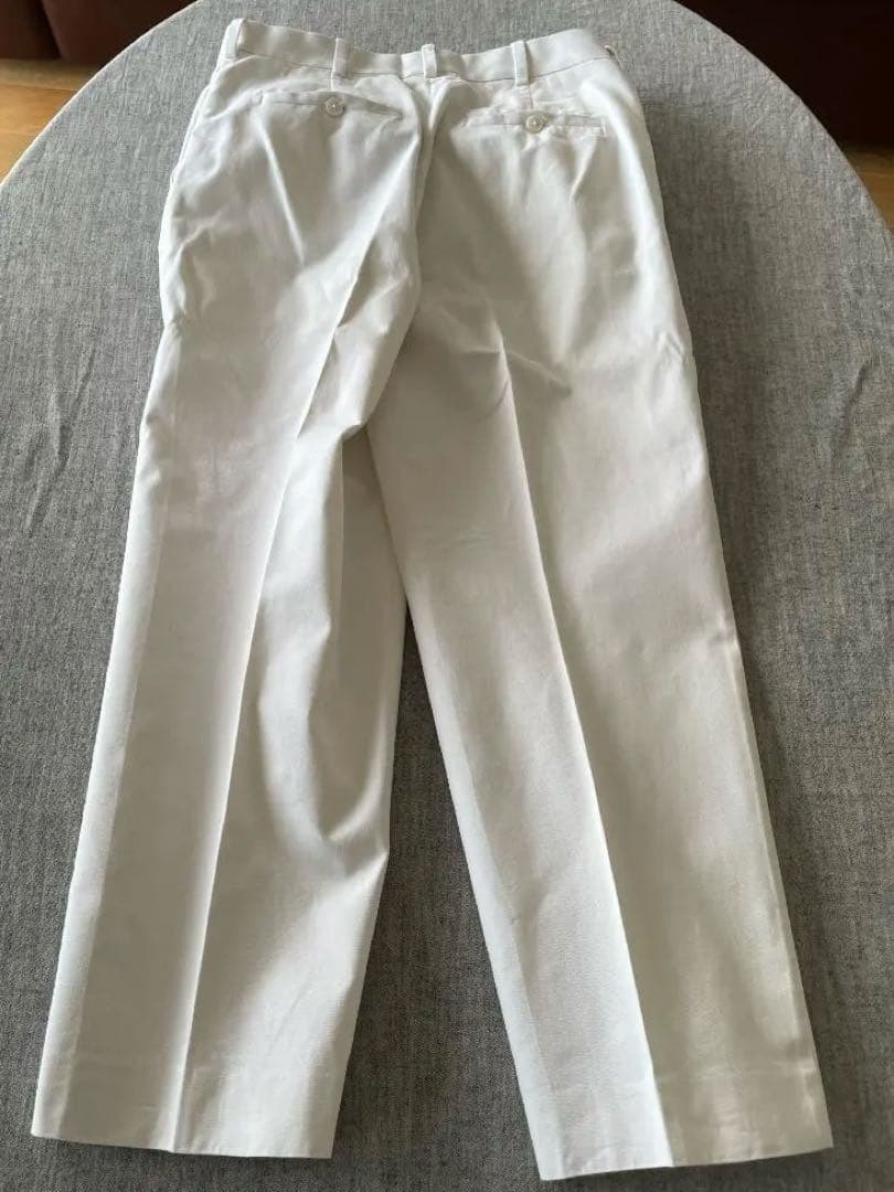 YAECA Chino Cloth Trousers Creased ホワイト
