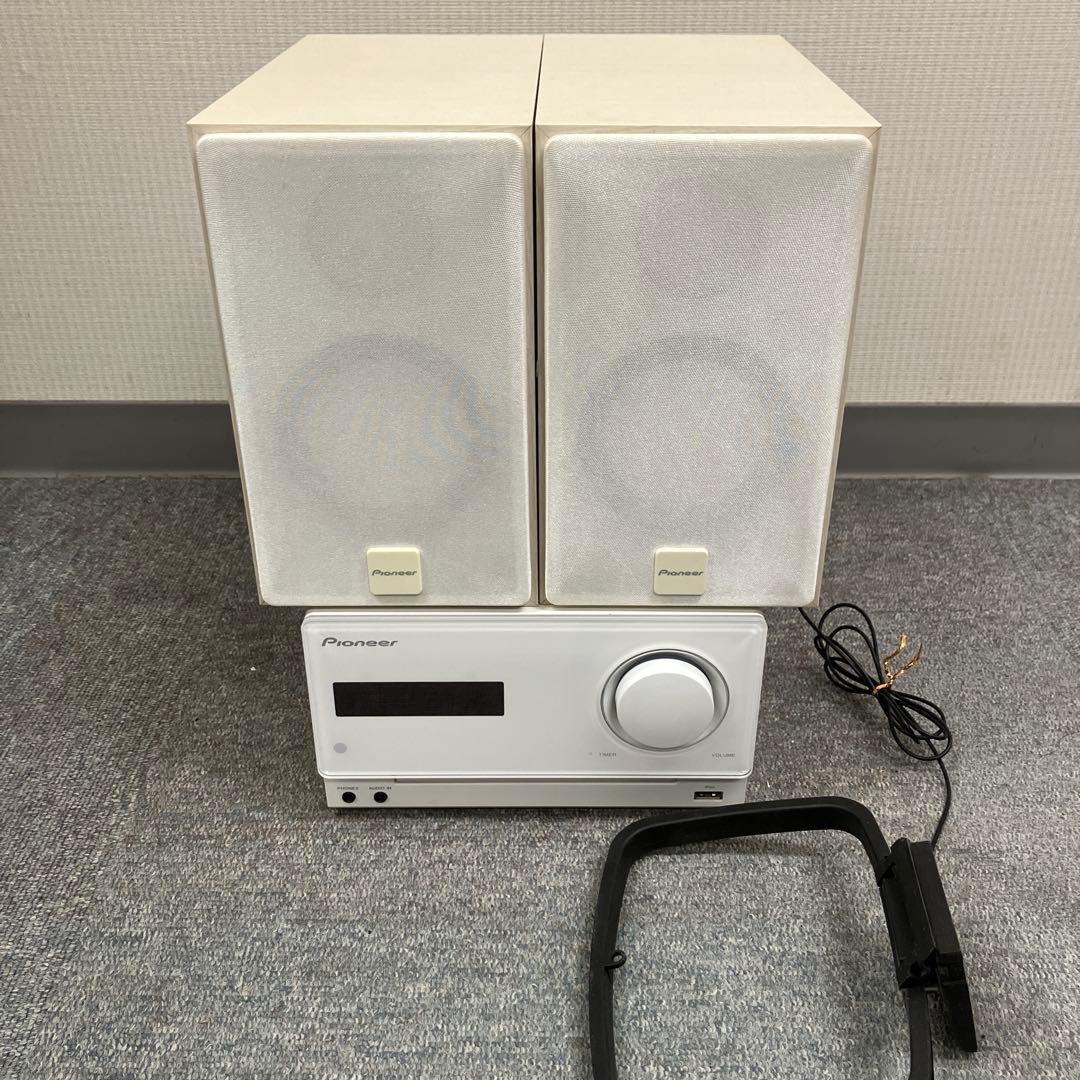 iPod付属！　Pioneer パイオニア　CDミニコンポ X-CM31-W